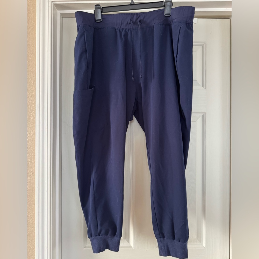 Women’s High Waisted Navy Scrub Pants- Joggers